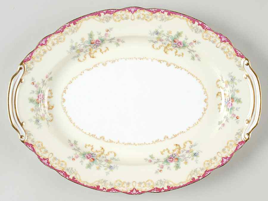 Leyton 11" Oval Serving Platter by Noritake-1
