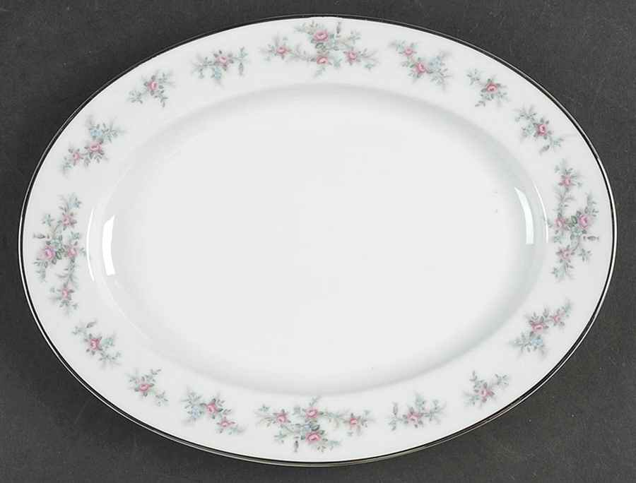 Lila 11" Oval Serving Platter by Noritake-1