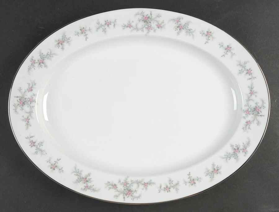 Lila 16" Oval Serving Platter by Noritake-1