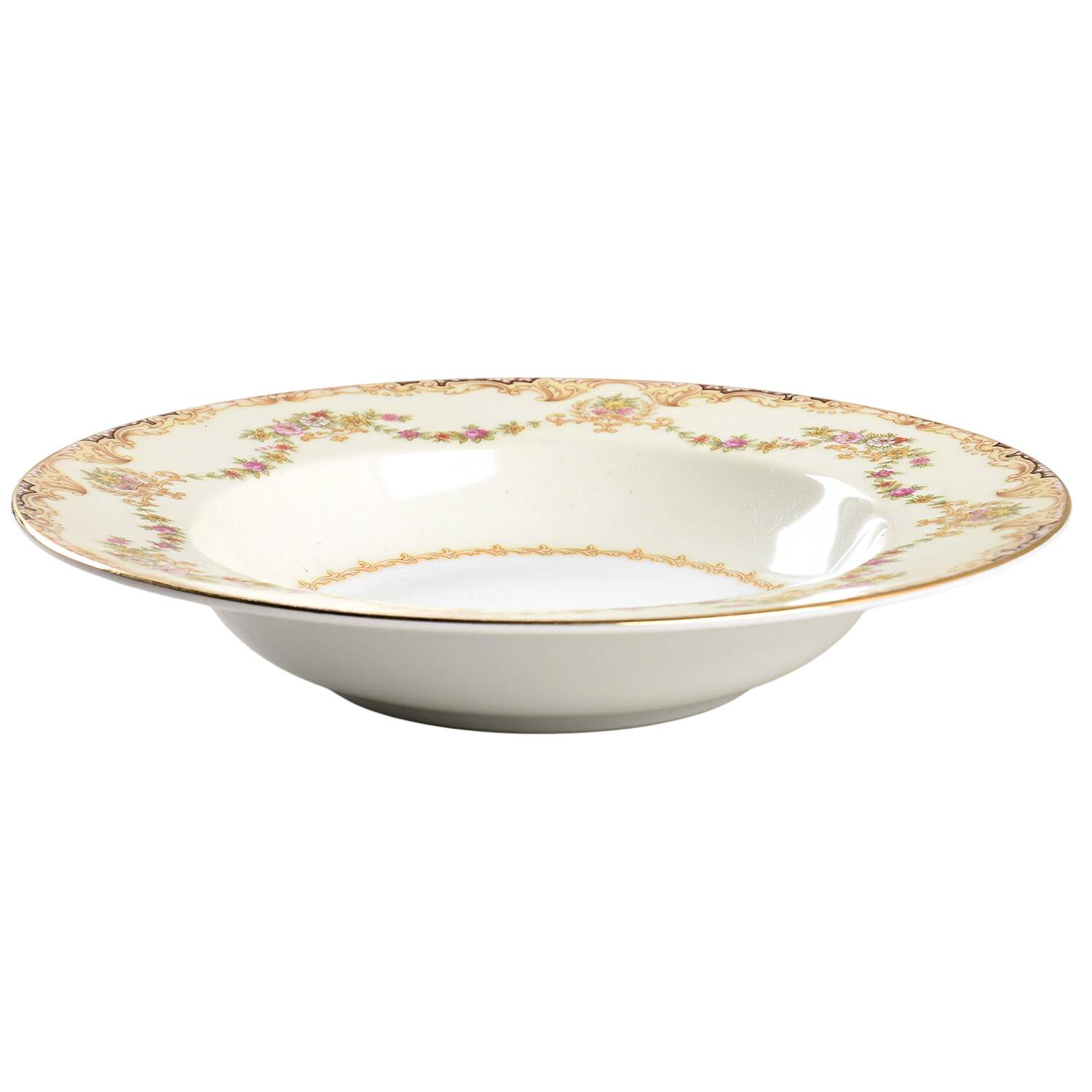 Lilac Rim Soup Bowl by Noritake-1