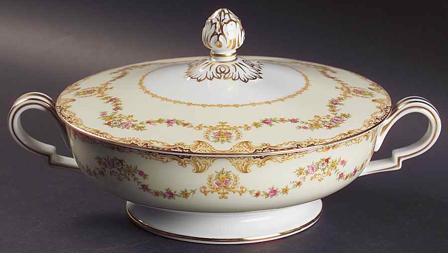 Lilac Round Covered Vegetable by Noritake-1