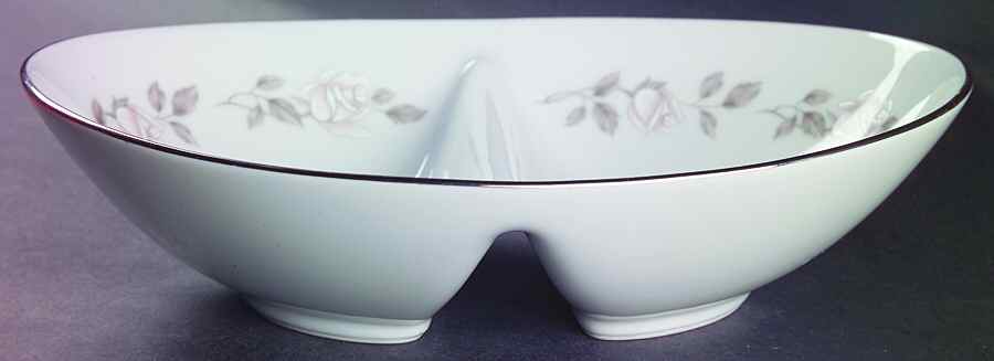Lillian 10" Oval Divided Vegetable Bowl by Noritake-1