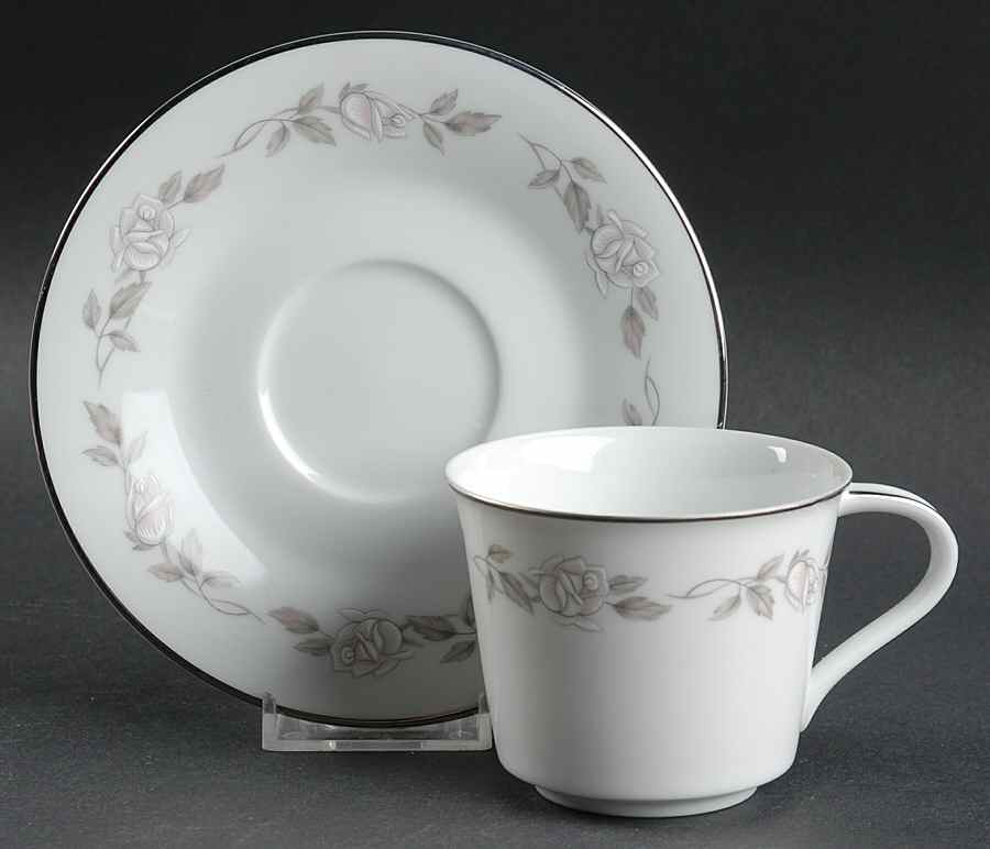 Lillian Flat Cup & Saucer Set by Noritake-1