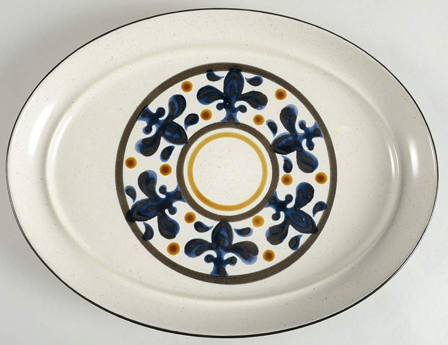 Lily 14" Oval Serving Platter by Noritake-1
