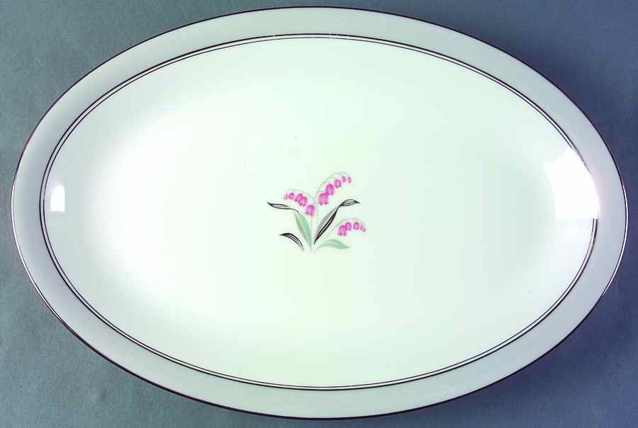 Lilybell 16" Oval Serving Platter by Noritake-1