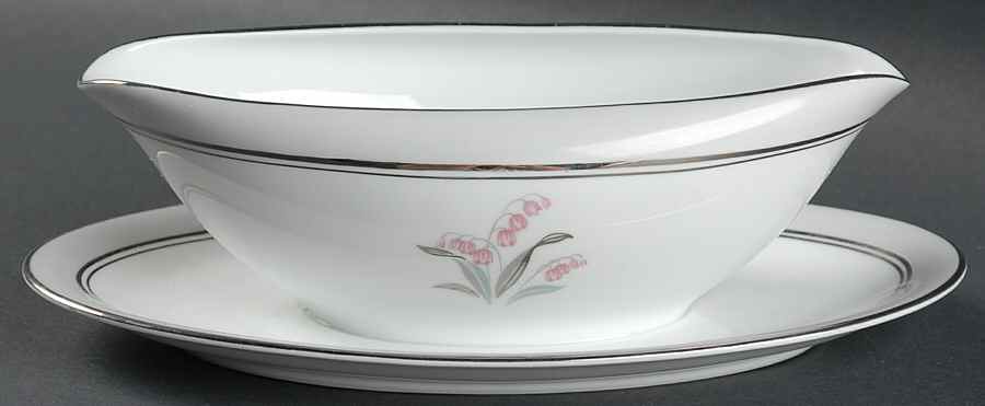 Lilybell Gravy Boat with Attached Underplate by Noritake-1