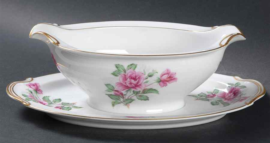 Linda Gravy Boat with Attached Underplate by Noritake-1