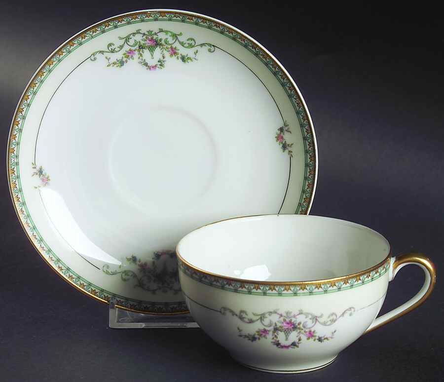 Lincoln Flat Cup & Saucer Set by Noritake-1
