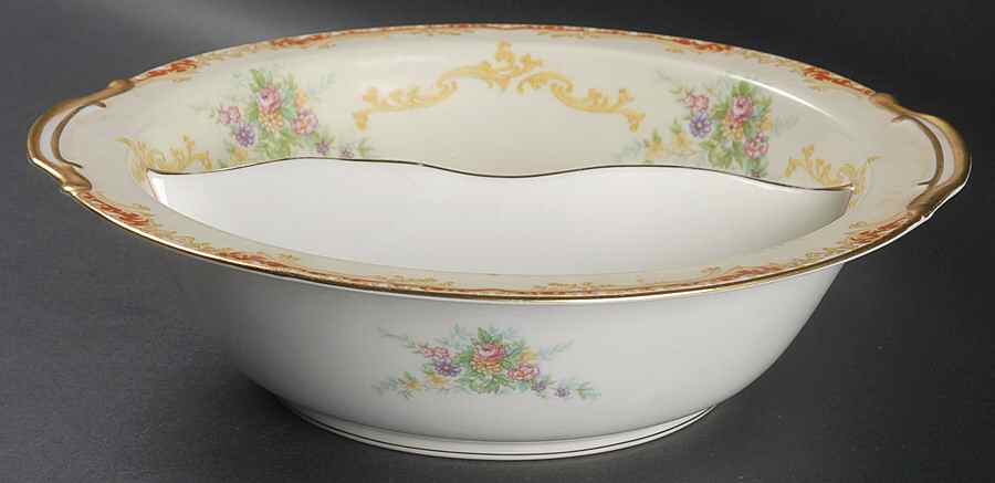 Linden 10" Round Divided Vegetable Bowl by Noritake-1