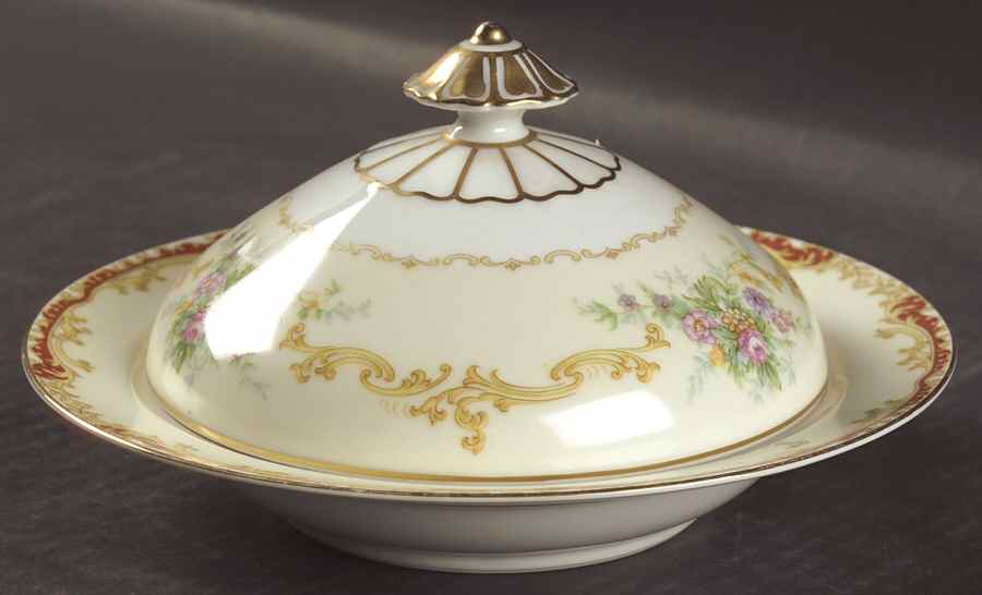 Linden Round Covered Butter by Noritake-1