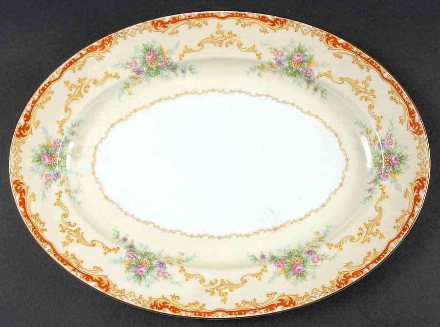 Linden 11" Oval Serving Platter by Noritake-1