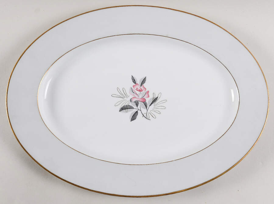 Lindley 14" Oval Serving Platter by Noritake-1