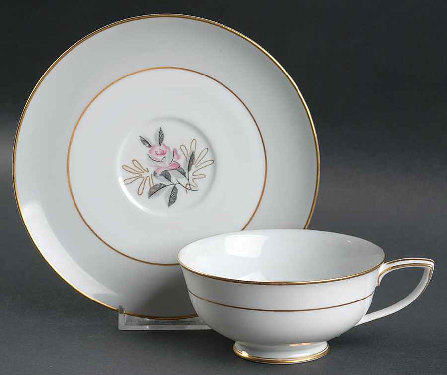 Lindley Footed Cup & Saucer Set by Noritake-1