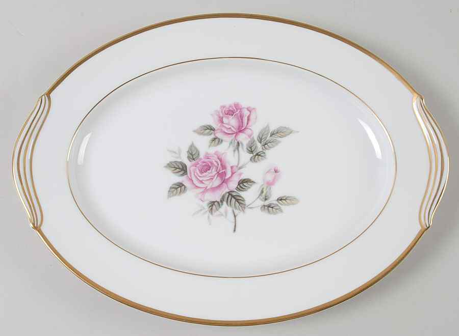 Lindrose 11" Oval Serving Platter by Noritake-1
