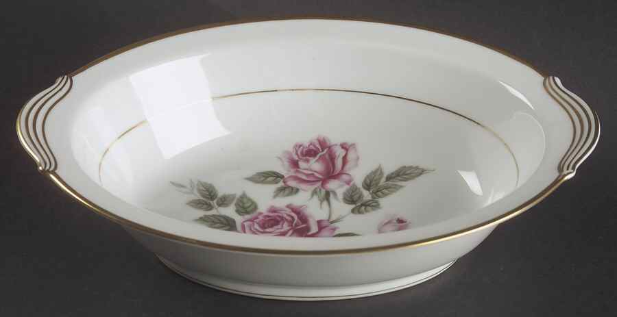 Lindrose 10" Oval Vegetable Bowl by Noritake-1