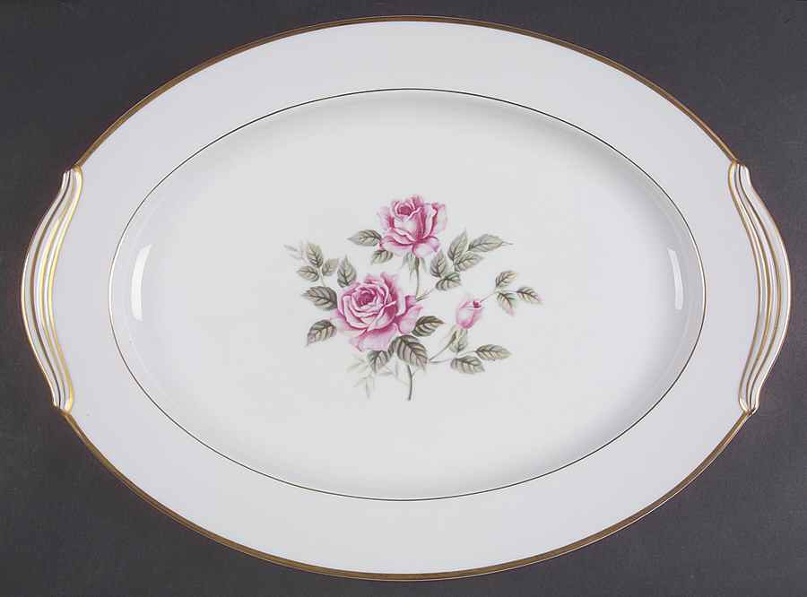 Lindrose 16" Oval Serving Platter by Noritake-1