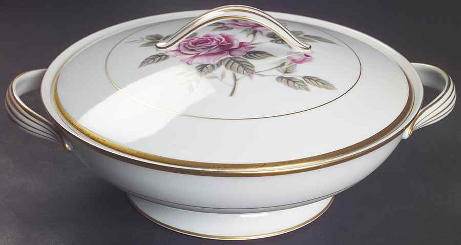 Lindrose Round Covered Vegetable by Noritake-1