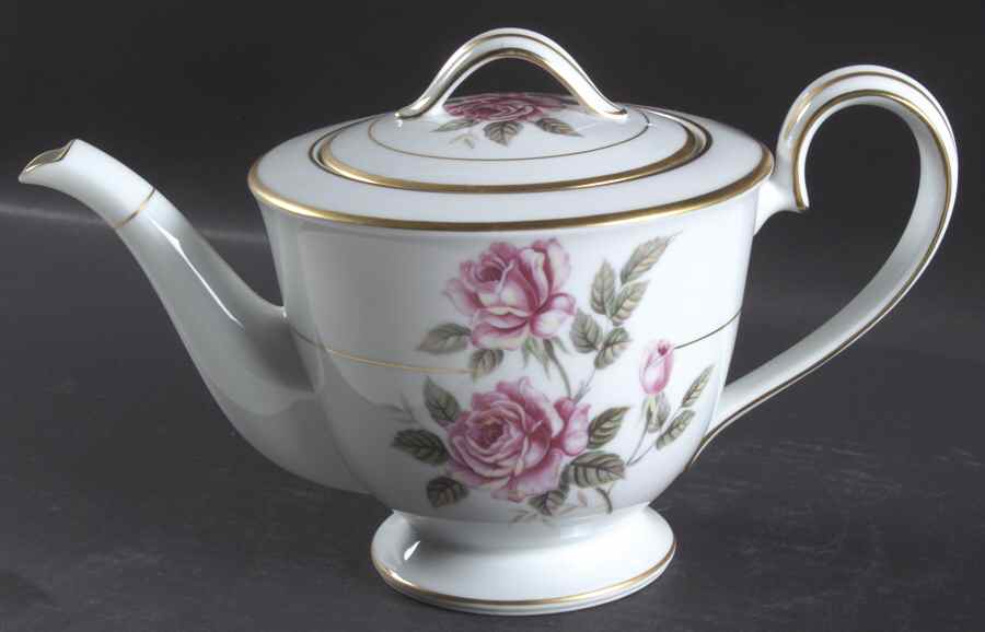 Lindrose Teapot & Lid by Noritake-1