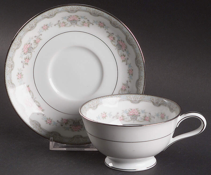 Lindsay Footed Cup & Saucer Set by Noritake-1