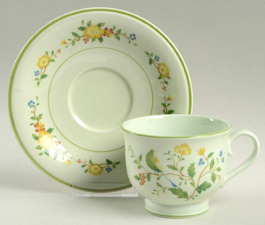 Lineage Footed Cup & Saucer Set by Noritake-1