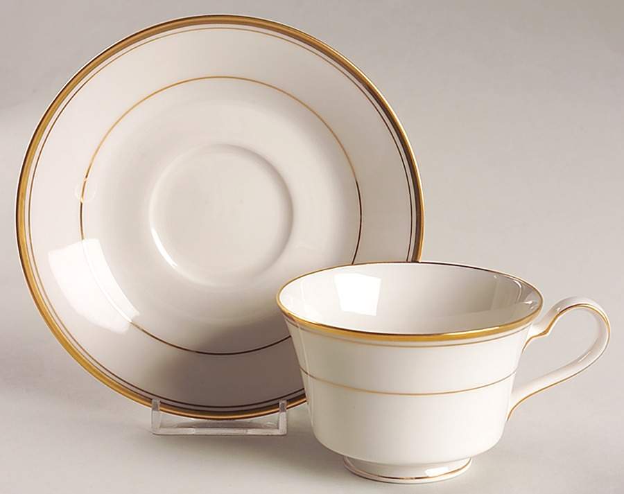 Linton Footed Cup & Saucer Set by Noritake-1