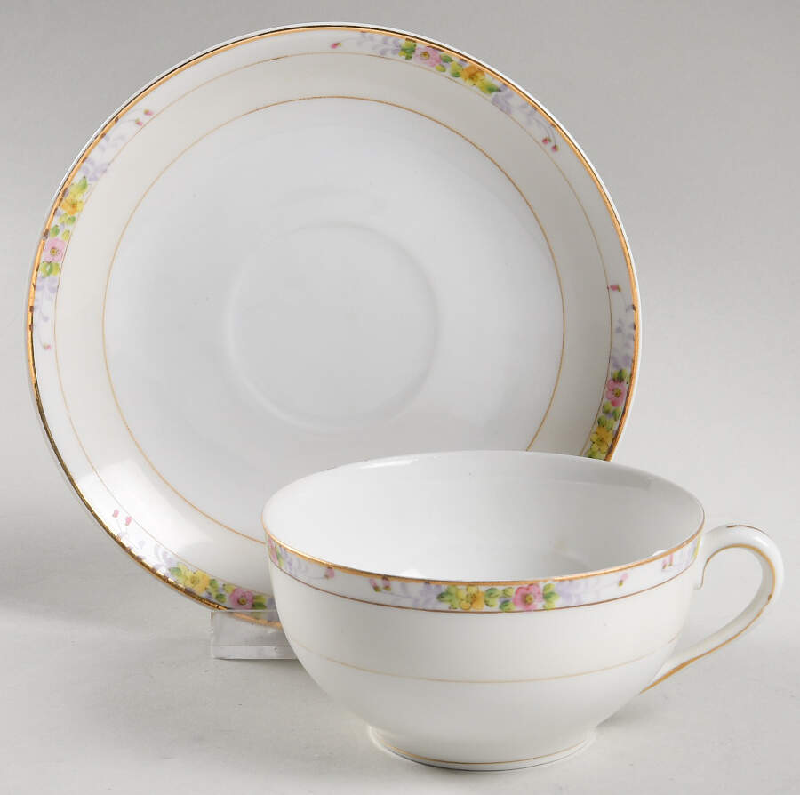 The Linwood Flat Cup & Saucer Set by Noritake-1