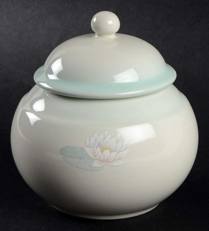 Lily Pond Sugar Bowl & Lid by Noritake-1