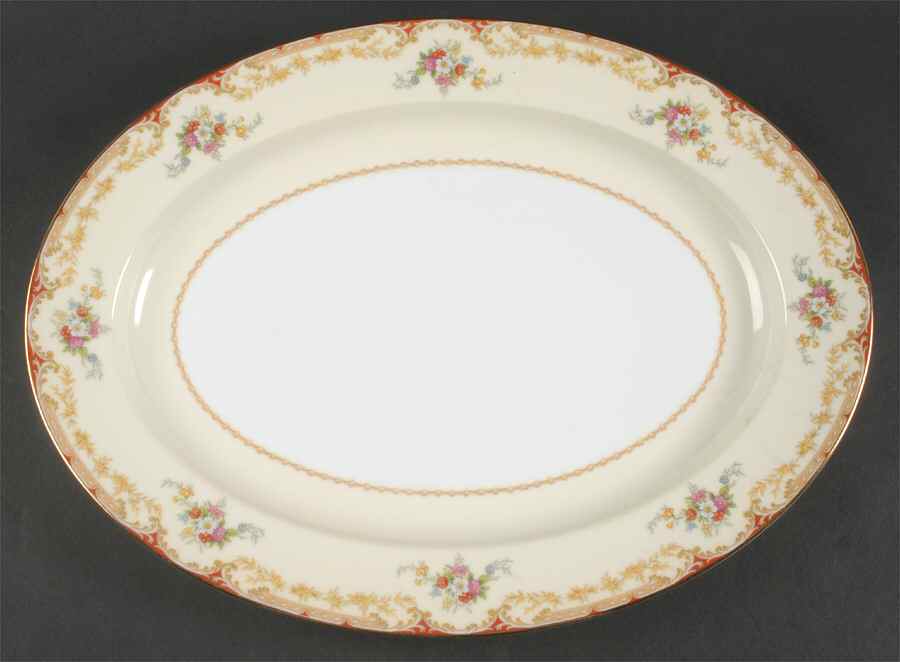 Lismore 16" Oval Serving Platter by Noritake-1
