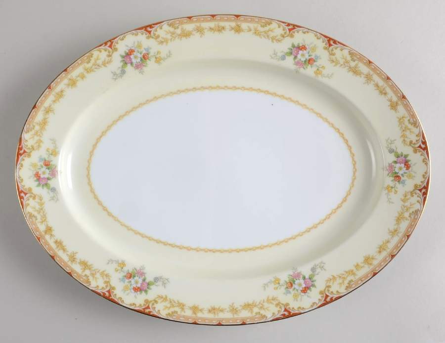 Lismore 13" Oval Serving Platter by Noritake-1