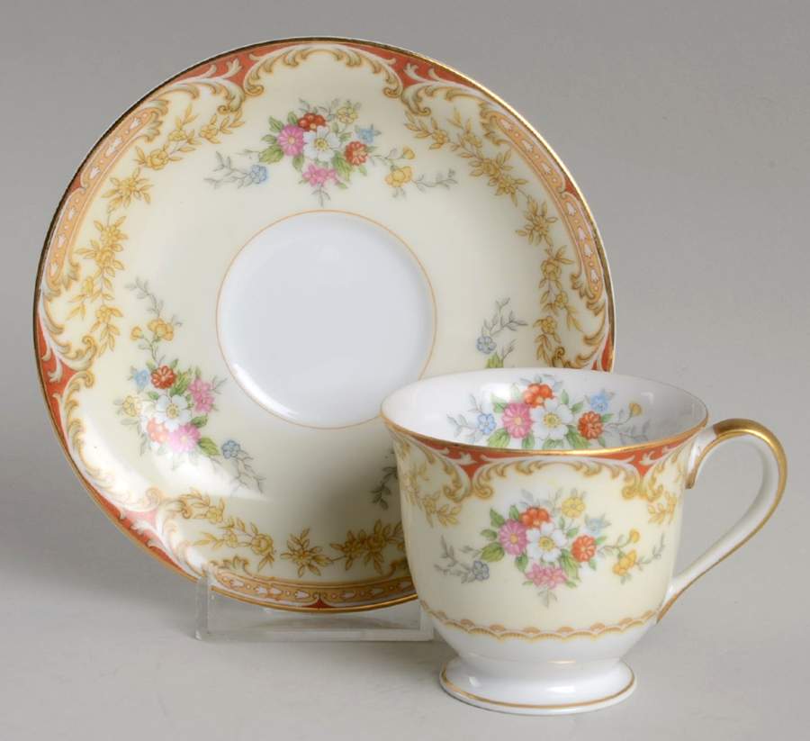 Lismore Footed Demitasse Cup & Saucer Set by Noritake-1