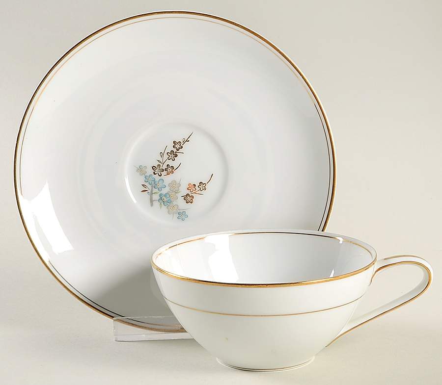 Lisette Flat Cup & Saucer Set by Noritake-1