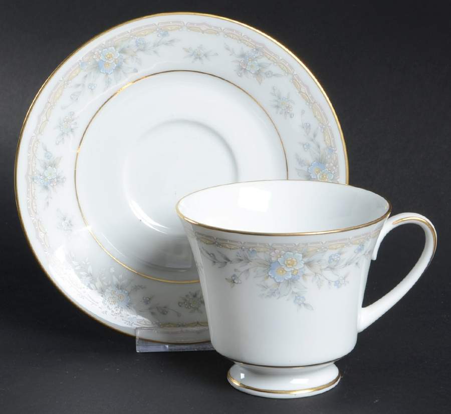 Lisle Footed Cup & Saucer Set by Noritake-1