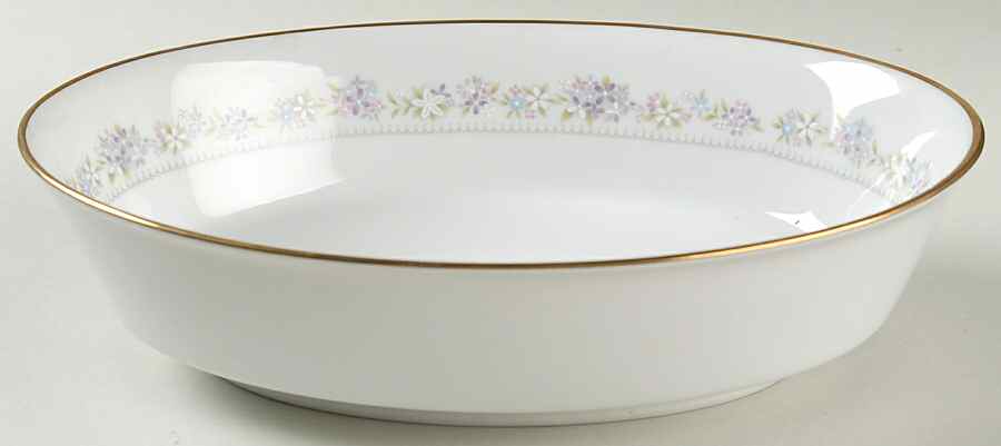 Lilac Time 9" Oval Vegetable Bowl by Noritake-1