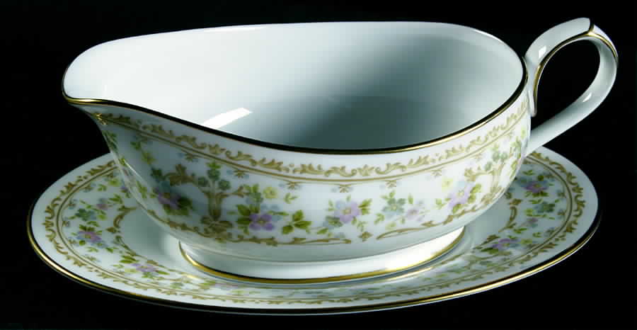 Long Ago Gravy Boat & Underplate (Relish/Butter) by Noritake-1