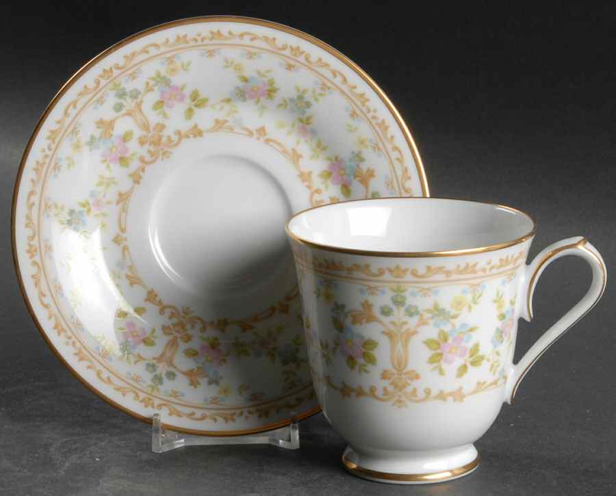 Long Ago Footed Cup & Saucer Set by Noritake-1