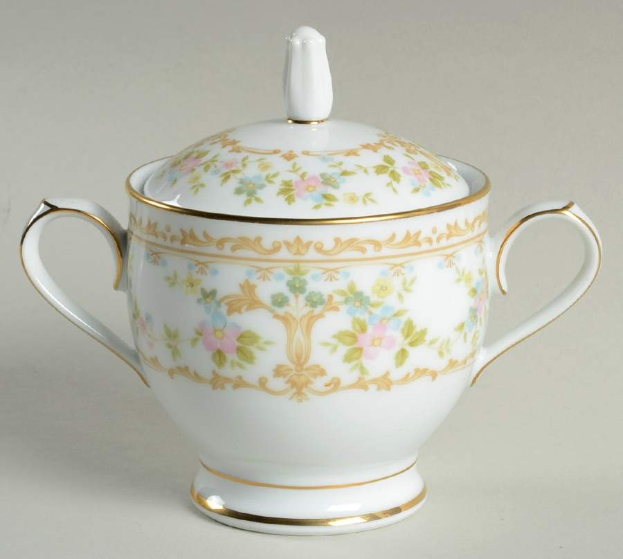 Long Ago Sugar Bowl & Lid by Noritake-1