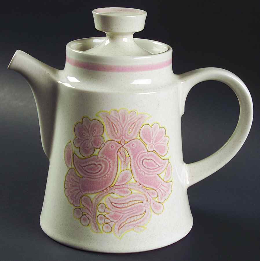 Love Bird Tea/Coffee Pot & Lid by Noritake-1