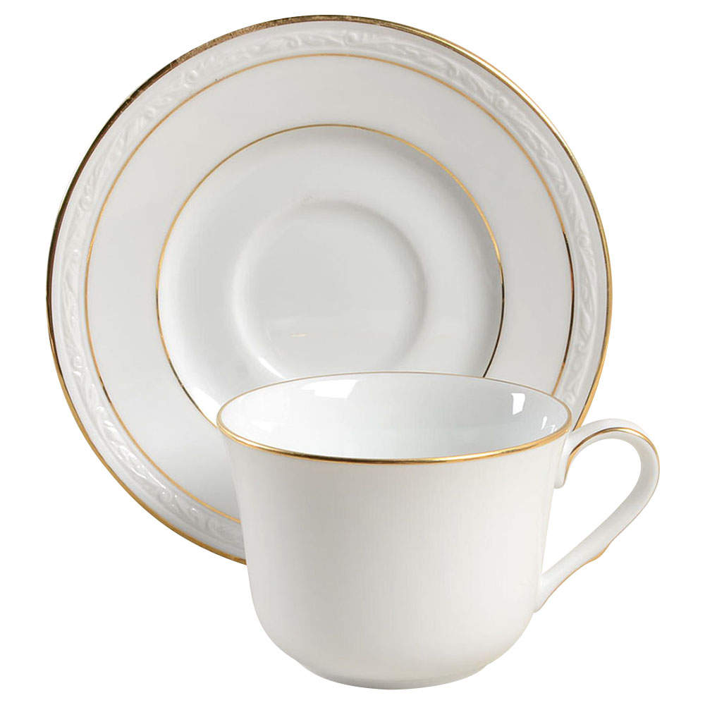Lockleigh Flat Cup & Saucer Set by Noritake-1