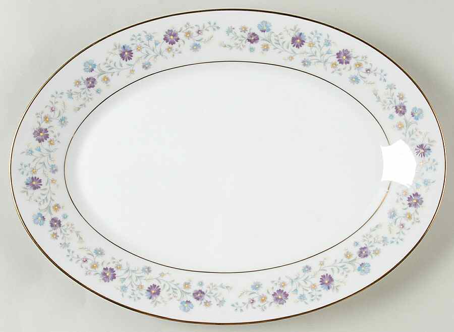 Longwood 14" Oval Serving Platter by Noritake-1