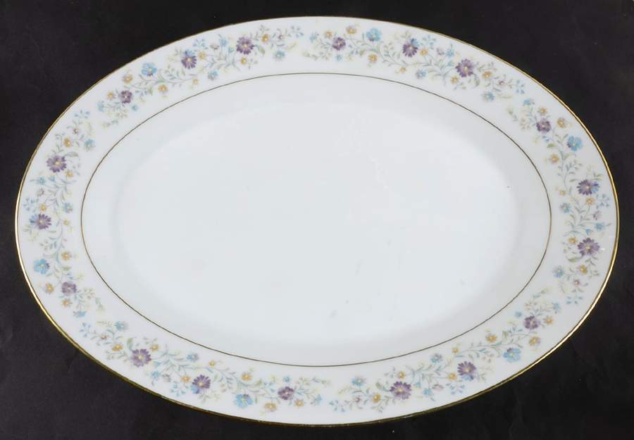 Longwood 16" Oval Serving Platter by Noritake-1