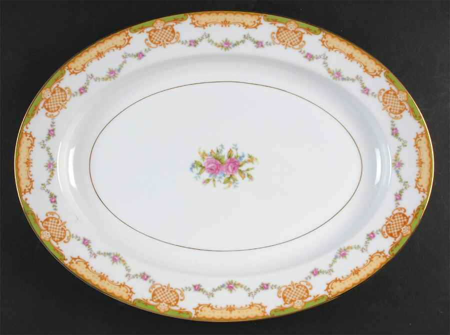 Londres 16" Oval Serving Platter by Noritake-1