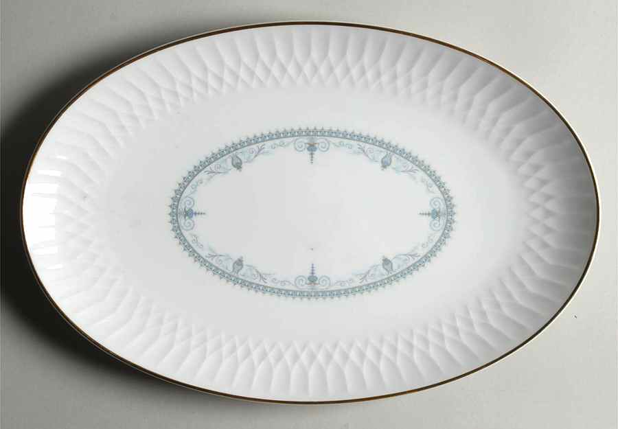 Lorenzo 14" Oval Serving Platter by Noritake-1