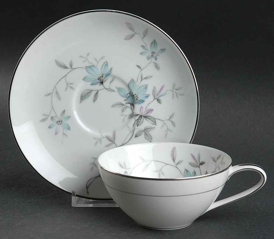 Lorene Flat Cup & Saucer Set by Noritake-1