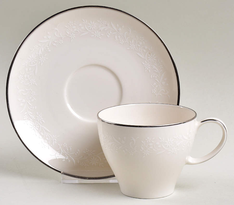 Lorelei Flat Cup & Saucer Set by Noritake-1
