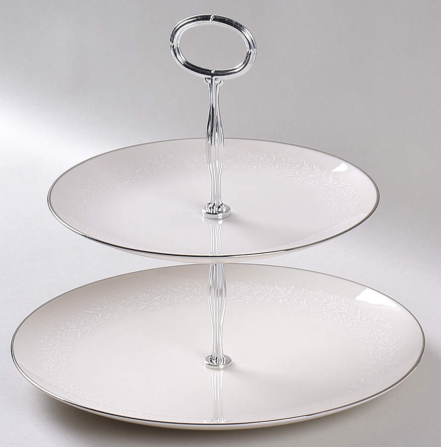 Lorelei 6 5/8"-10"  2 Tiered Serving Tray (Dp, Sp) HC by Noritake-1