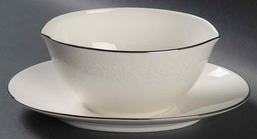 Lorelei Gravy Boat with Attached Underplate by Noritake-1