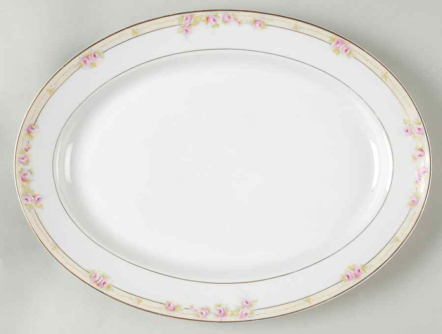 The Lorraine  13" Oval Serving Platter by Noritake-1