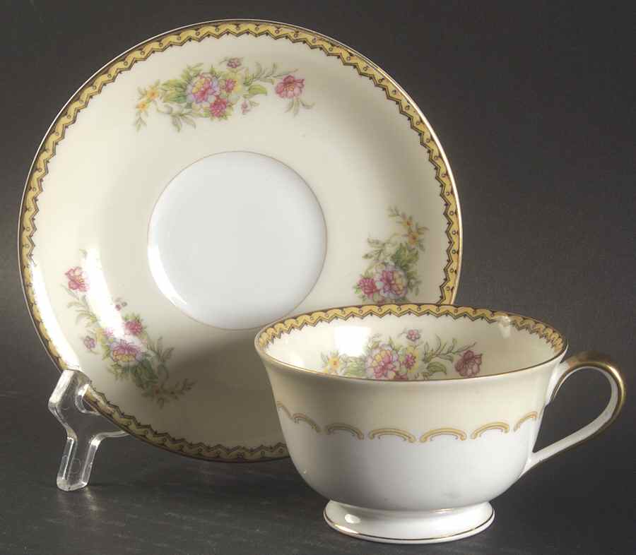 Lorina Footed Cup & Saucer Set by Noritake-1