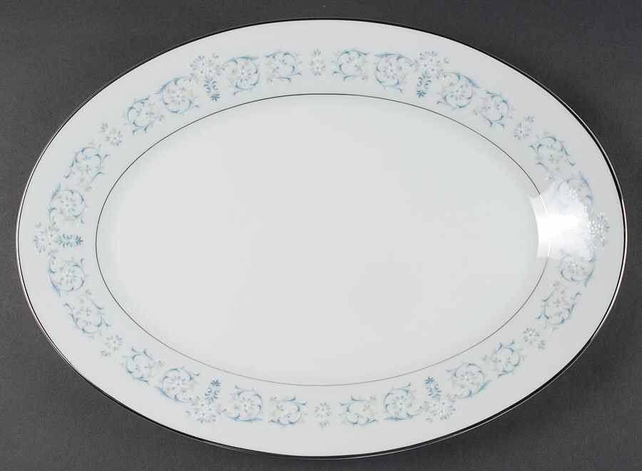 Lorraine 16" Oval Serving Platter by Noritake-1