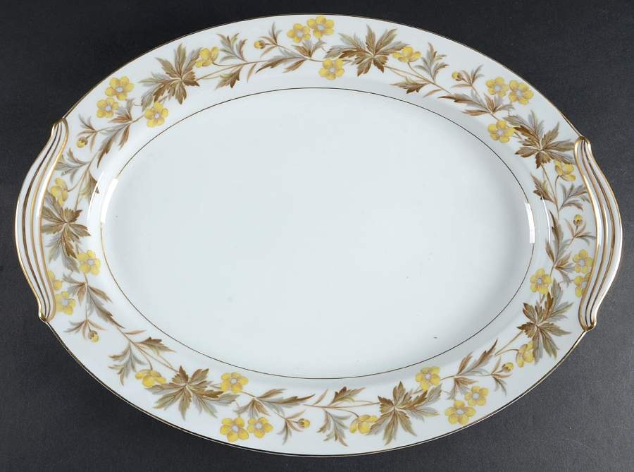 Lorraine 16" Oval Serving Platter by Noritake-1